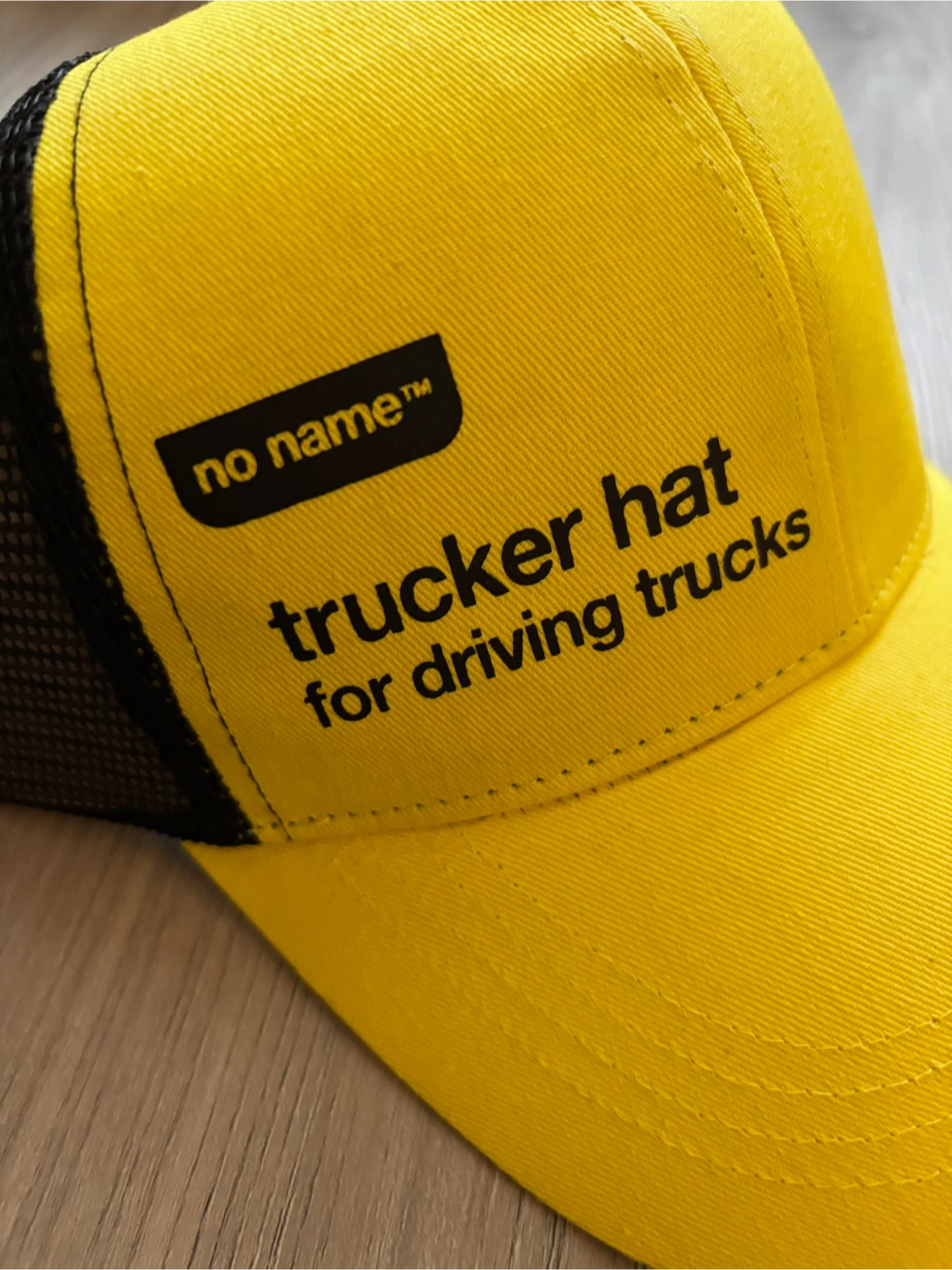 no name trucker hat for driving trucks VIRAL YELLOW CANADA EXCL.