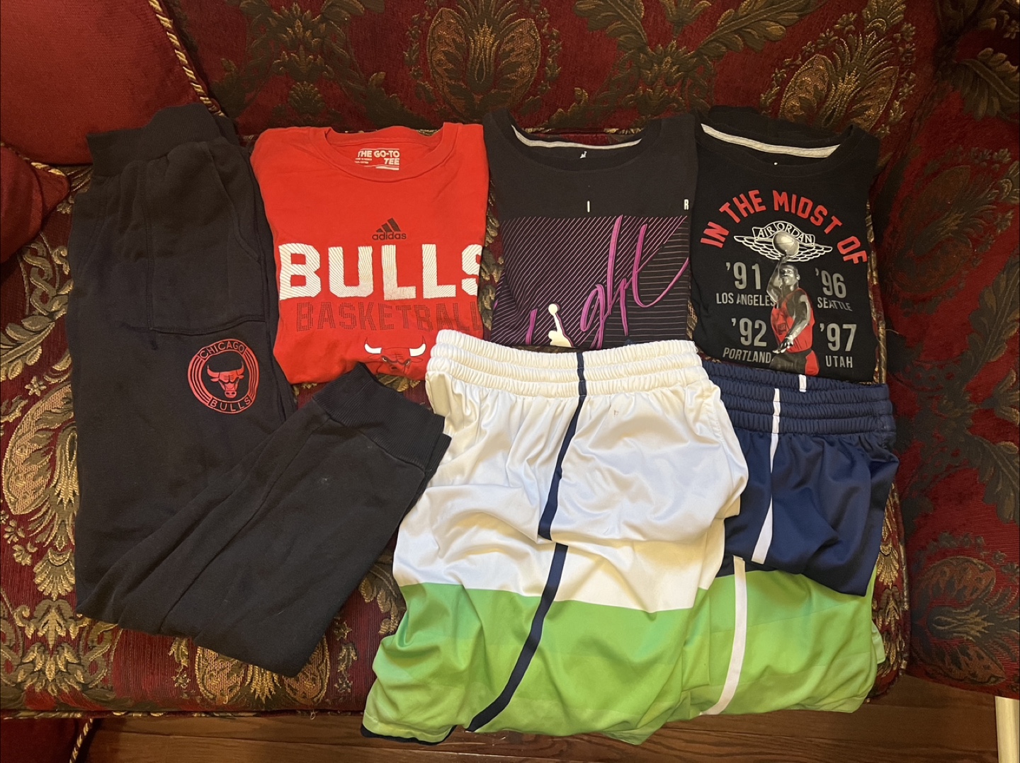 Bundle of Adidas & Jordan Kids Apparel - L/G