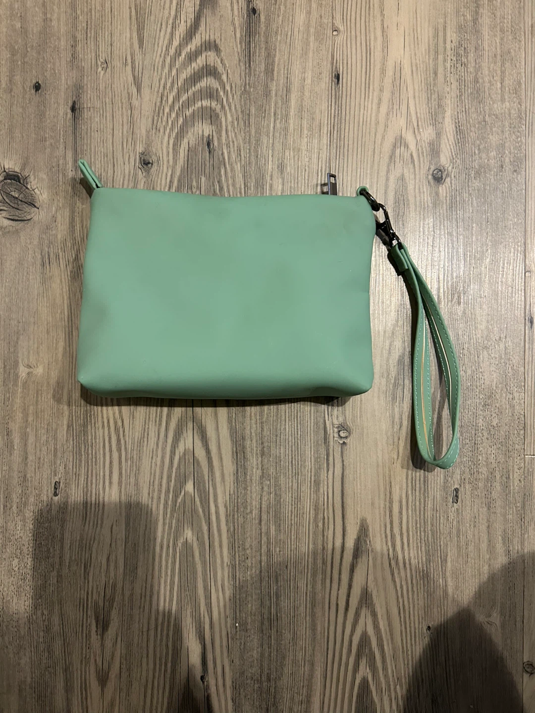 Yew Yew Vegan Leather Sage Green Wristlet Clutch - photo 5