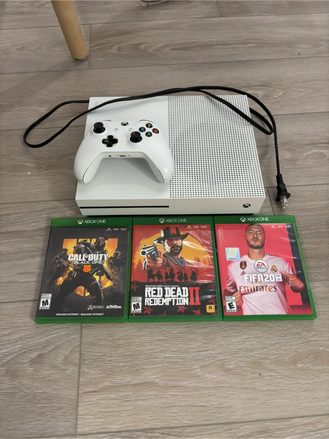 Xbox One S Console with 3 Games + Controller