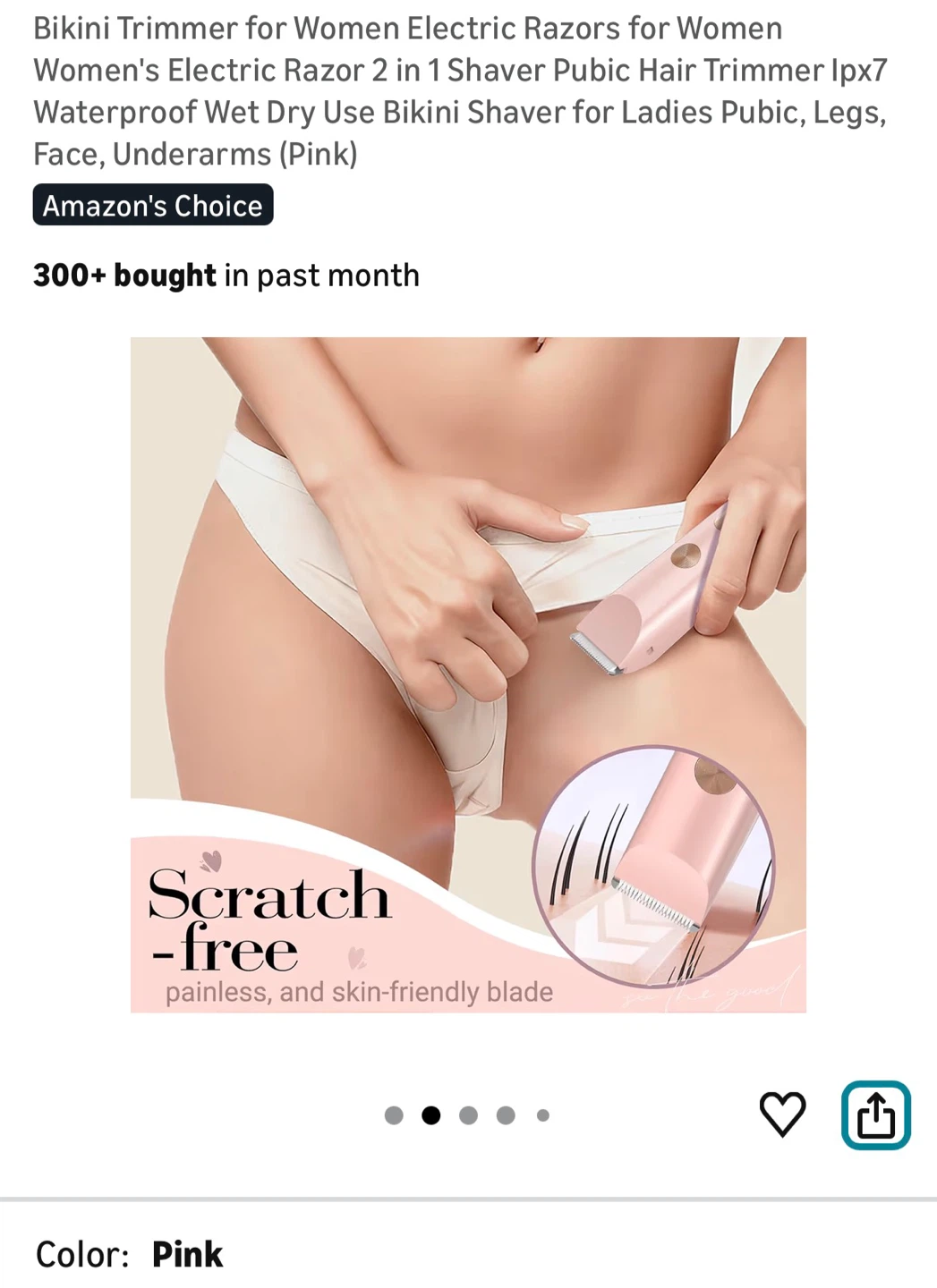Brand New Pink Electric Razor 2 in 1 Shaver - photo 2