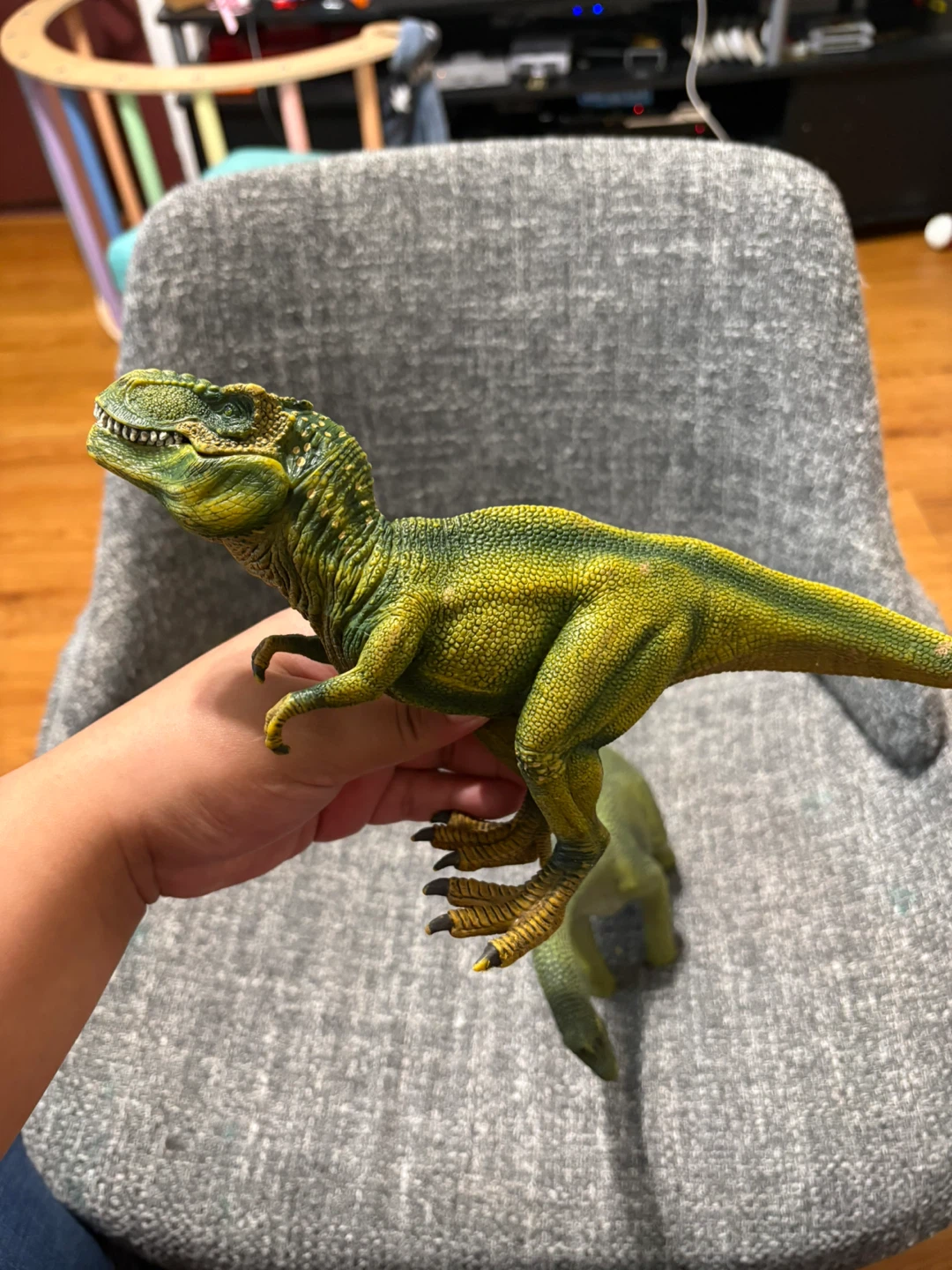 Green Dinosaur Toy Figures - T-Rex & Long Neck - photo 2