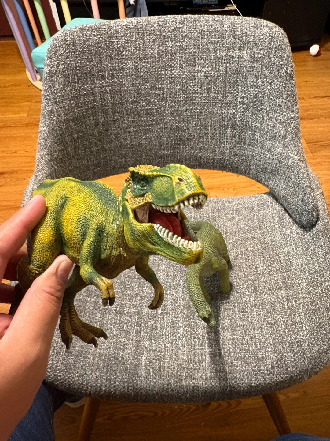 Green Dinosaur Toy Figures - T-Rex & Long Neck - photo 3