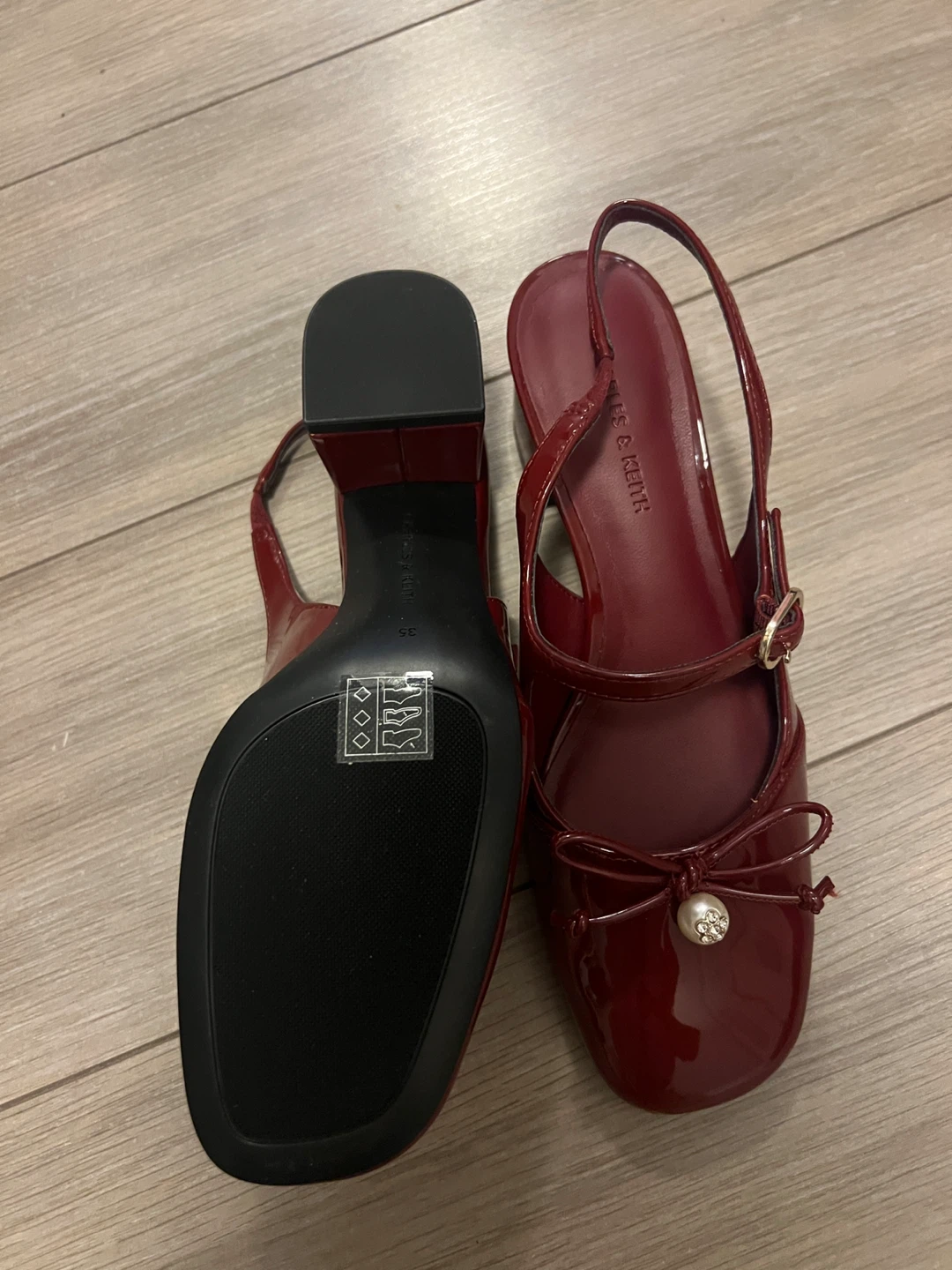 Charles & Keith Patent Mary Jane Heels - photo 3