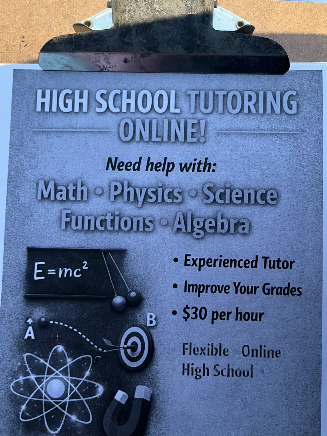 High School Online Tutoring - Math, Science, Physics