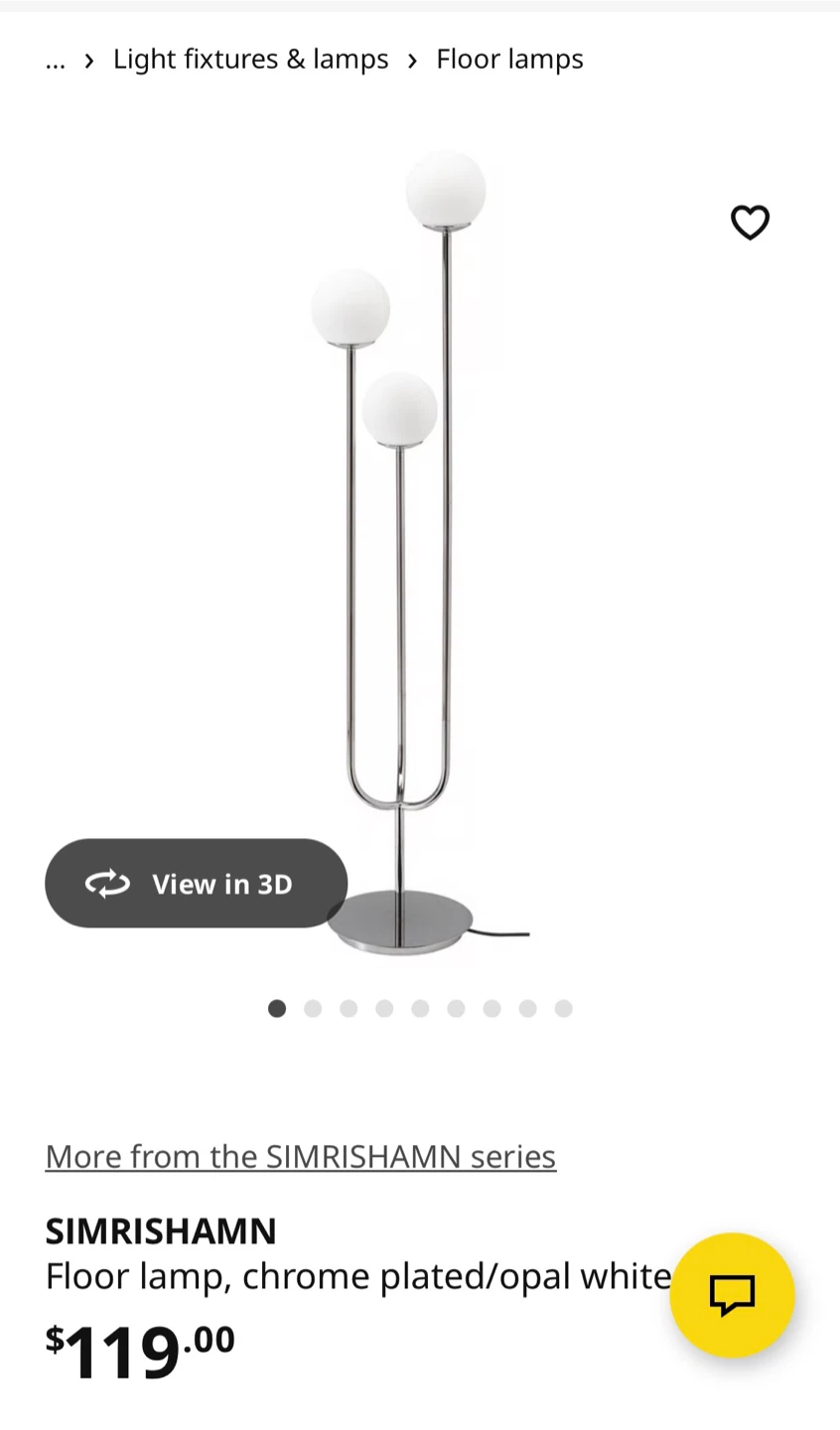 IKEA SIMRISHAMN Floor Lamp
