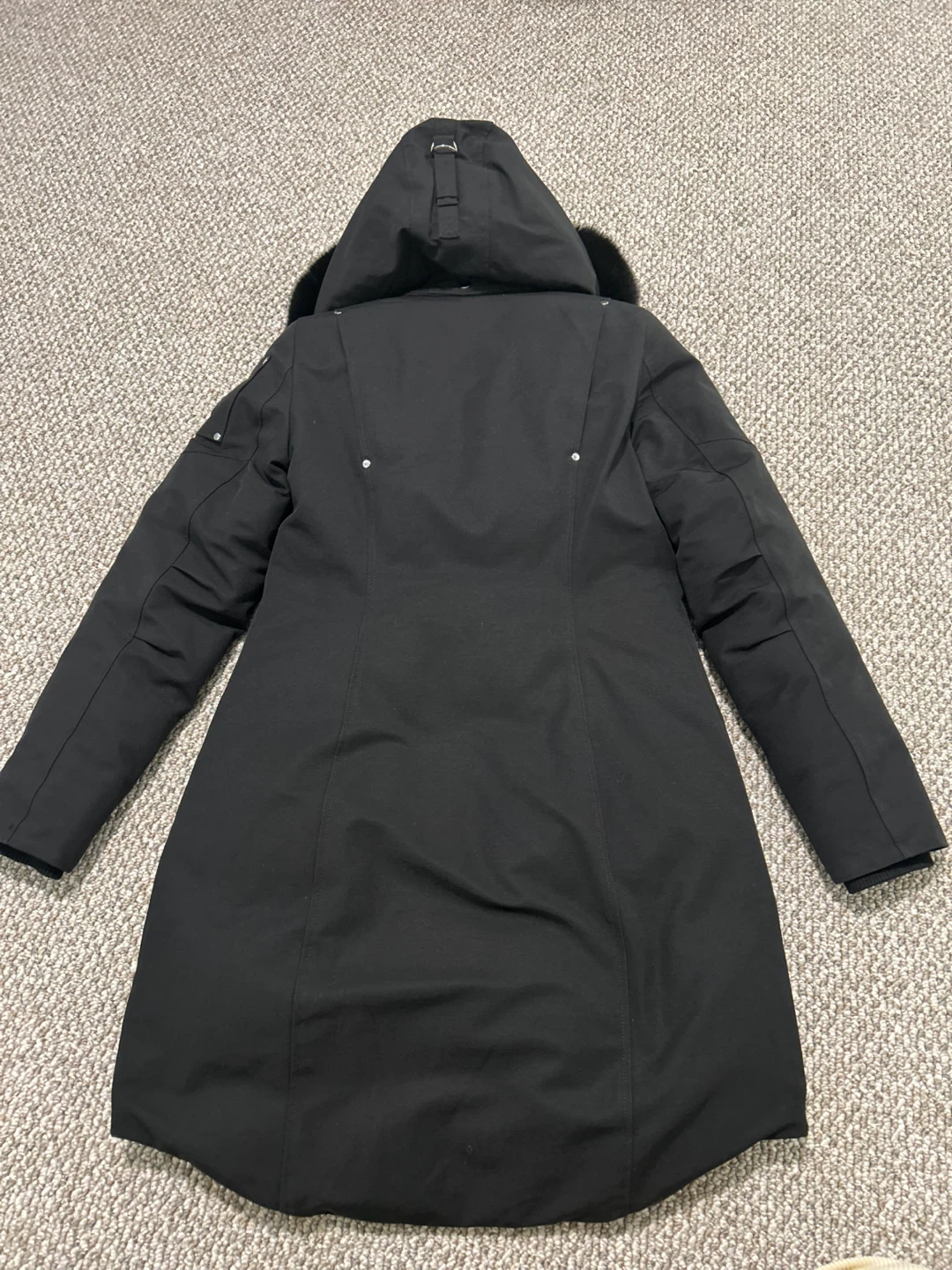 Moose Knuckles Black Down Parka - Size S - photo 3