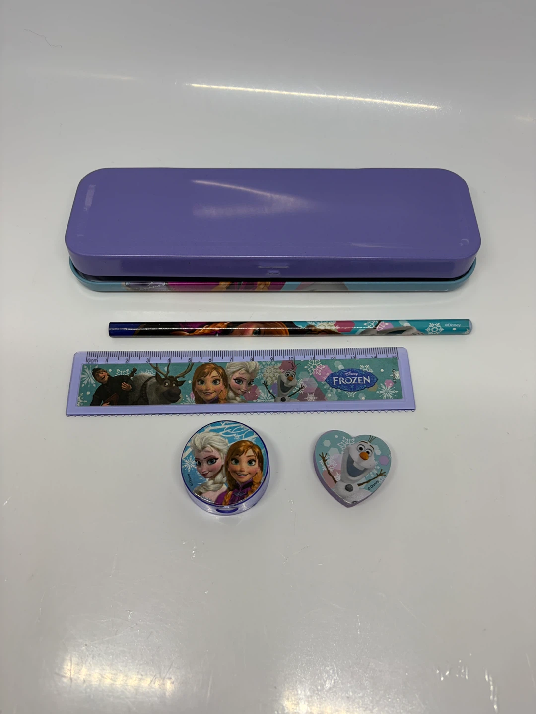 Disney Frozen Pencil Case Set with Ruler and Accessories - photo 5
