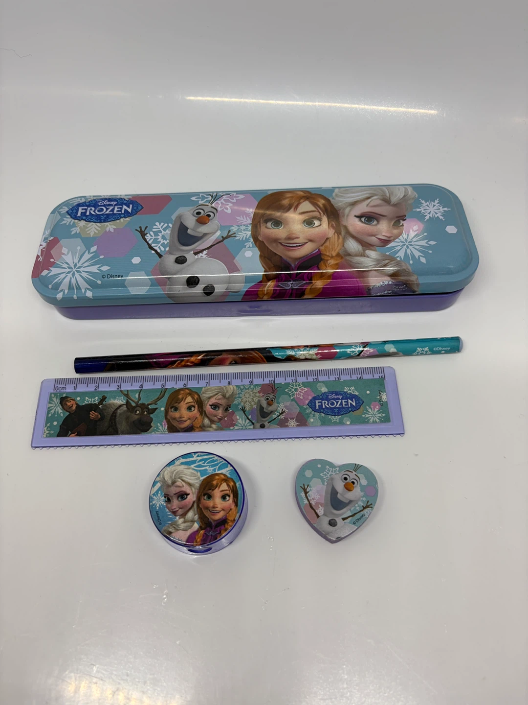 Disney Frozen Pencil Case Set with Ruler and Accessories - photo 4