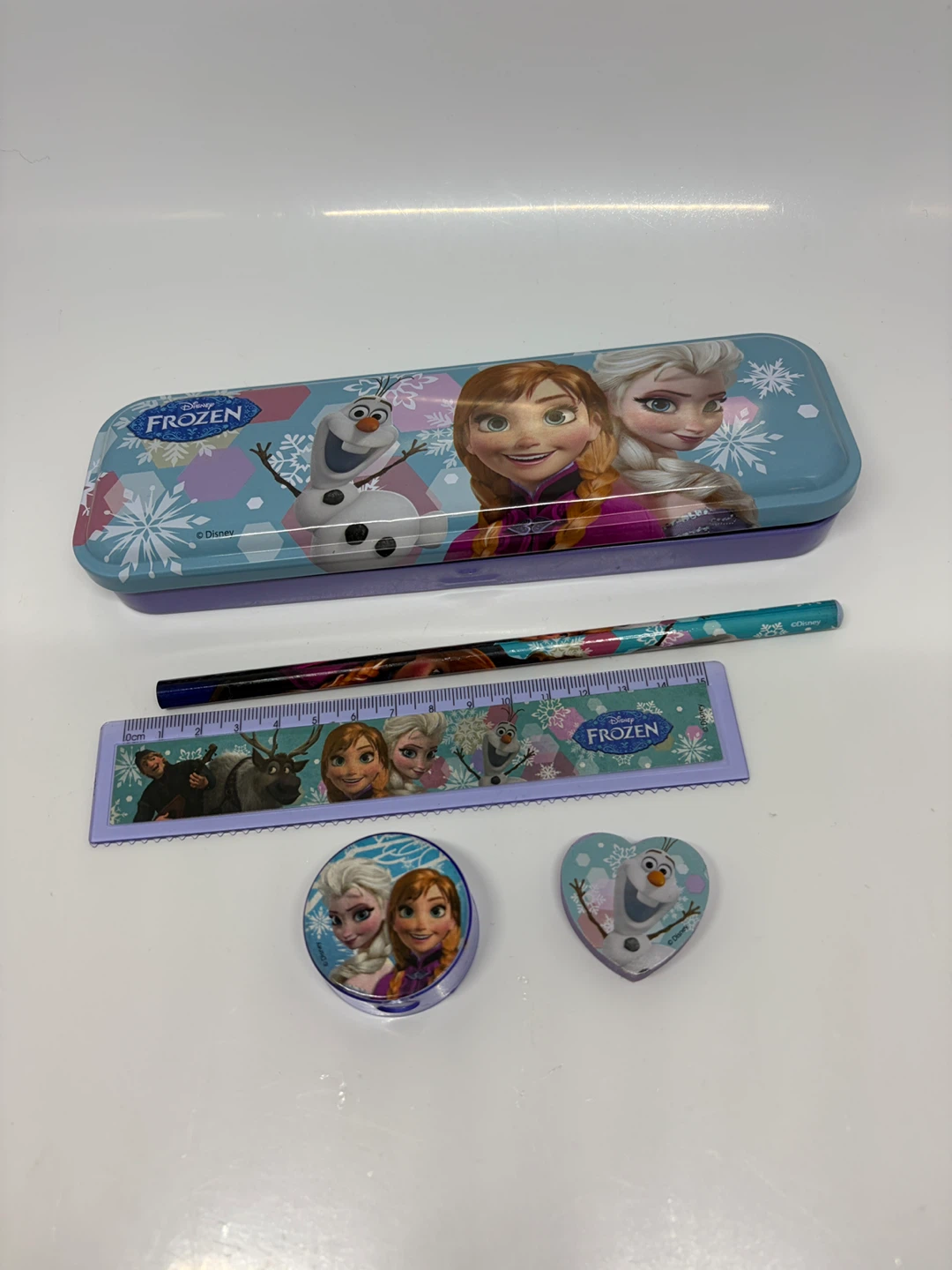 Disney Frozen Pencil Case Set with Ruler and Accessories - photo 3