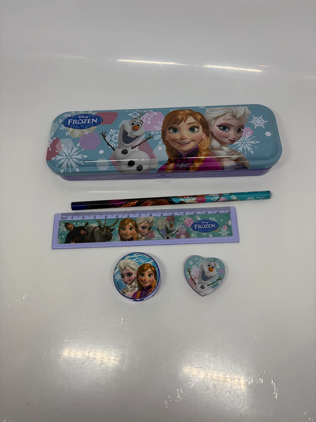 Disney Frozen Pencil Case Set with Ruler and Accessories - photo 2