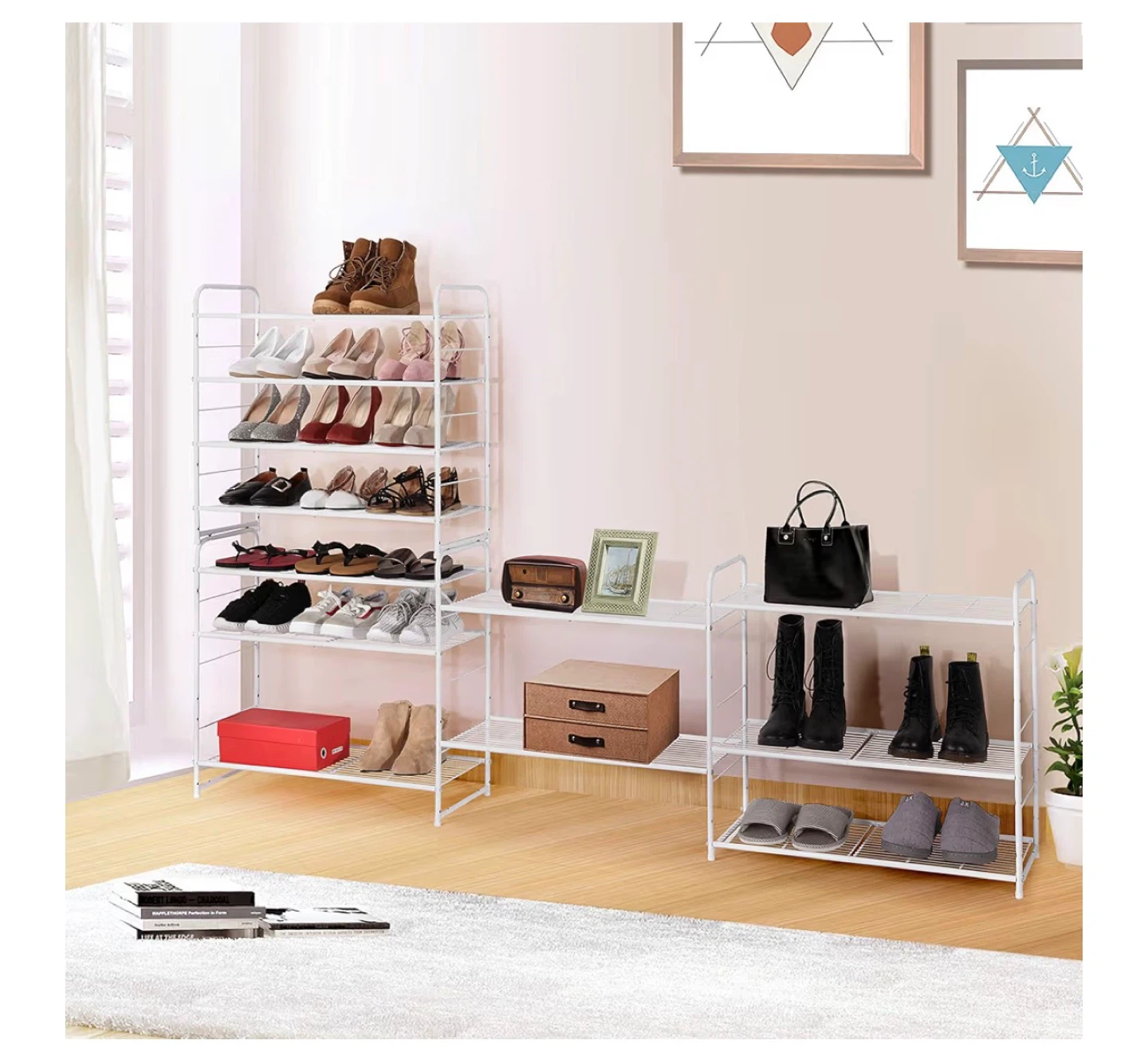Simple Trending 4-Tier Stackable Shoe Rack - photo 3