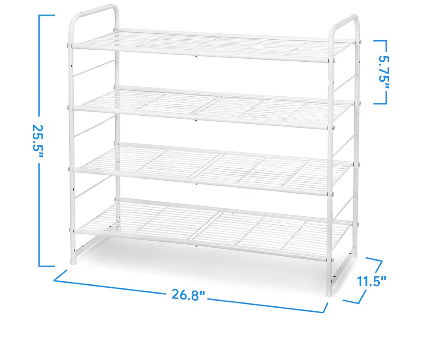 Simple Trending 4-Tier Stackable Shoe Rack - photo 2