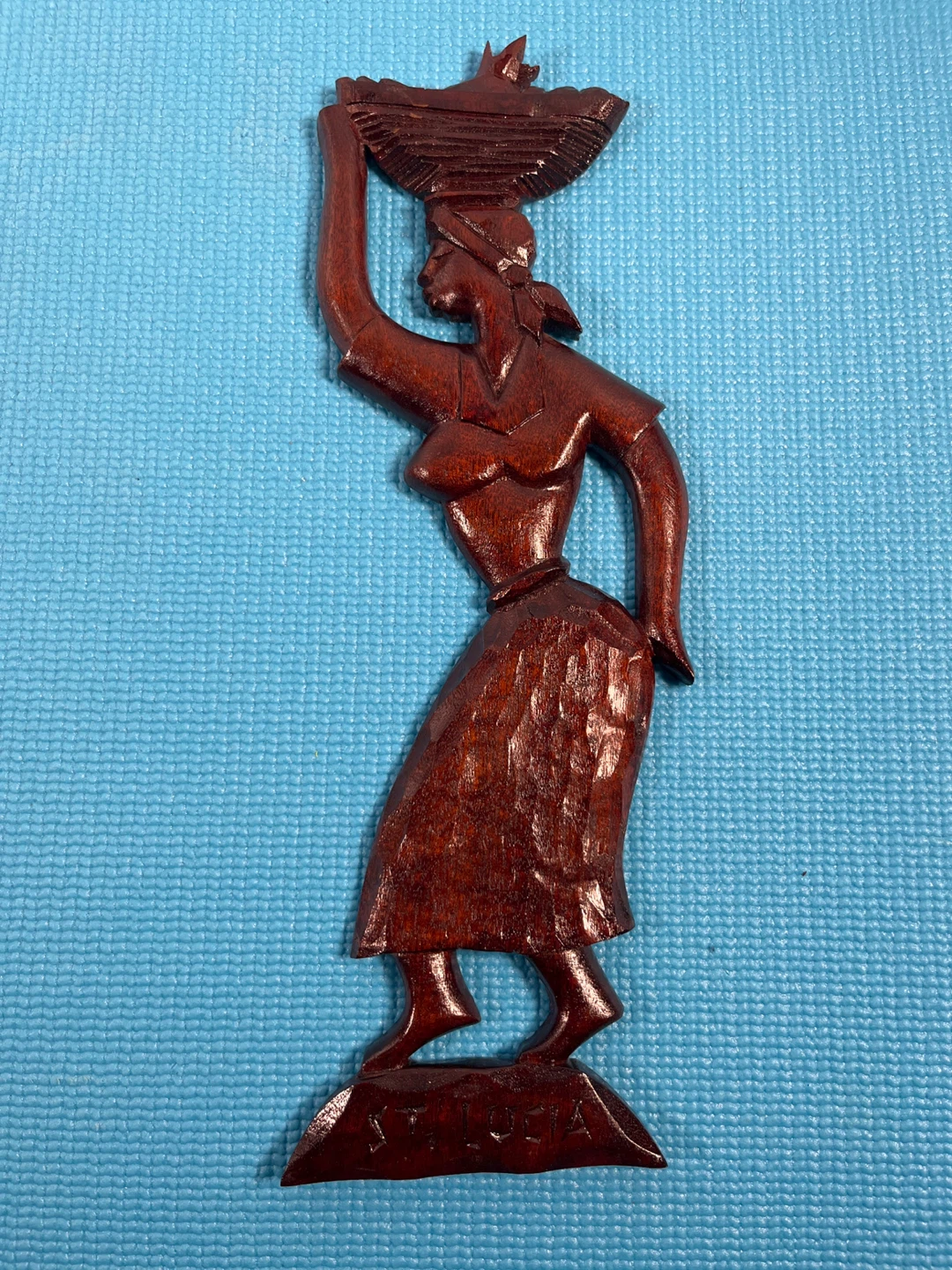 (MCM) Wooden Carving Pair - St. Lucia Dancers - photo 5