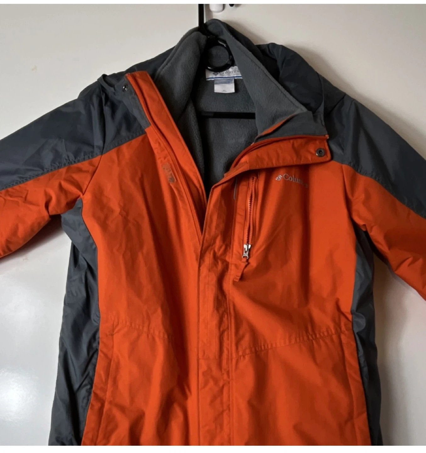 Columbia Interchange Jacket - XL Orange/Gray