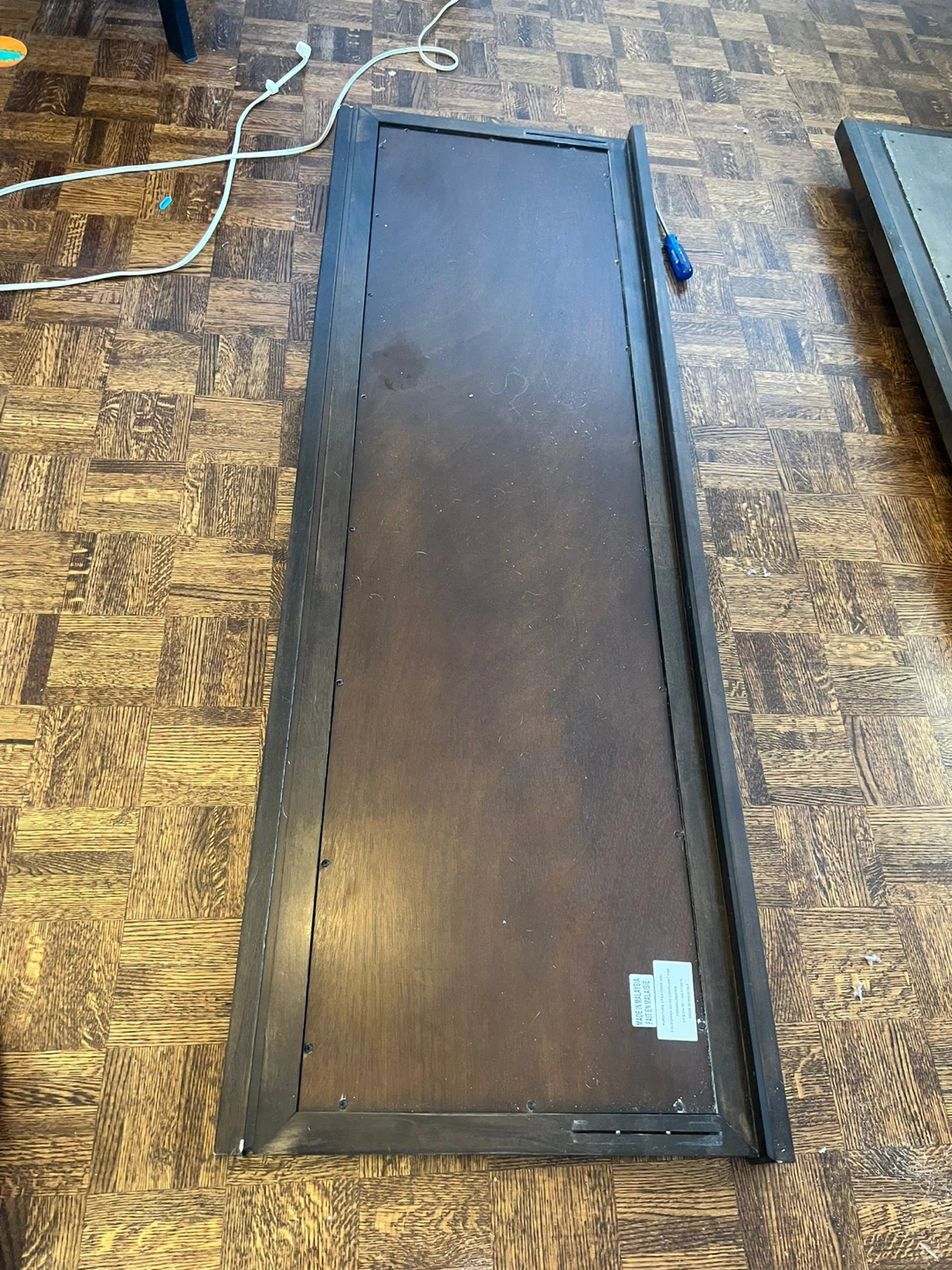 Queen Size Bed Frame with Upholstered  Headboard - photo 4