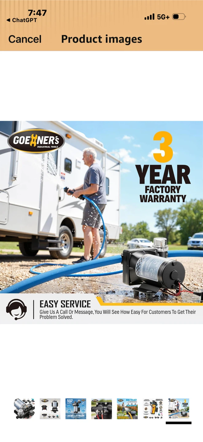 Goener's 12V Diaphragm Pump 5.5 GPM - photo 3