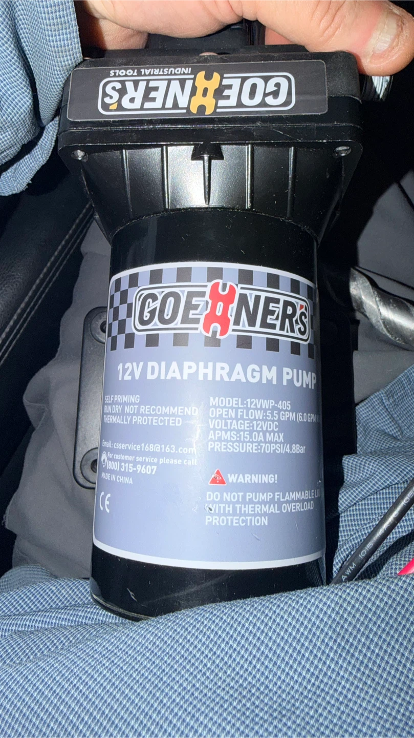 Goener's 12V Diaphragm Pump 5.5 GPM - photo 4