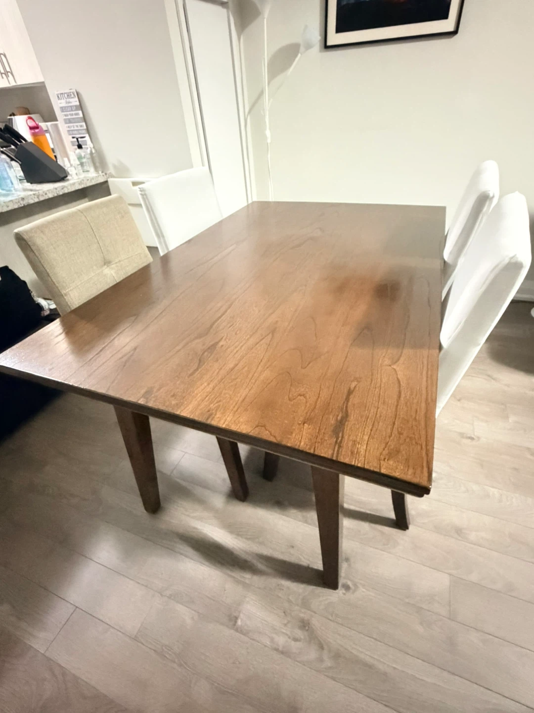 RUSH SALE!! Chelsea 5pc Dining Set Table & 4 Taupe Chairs