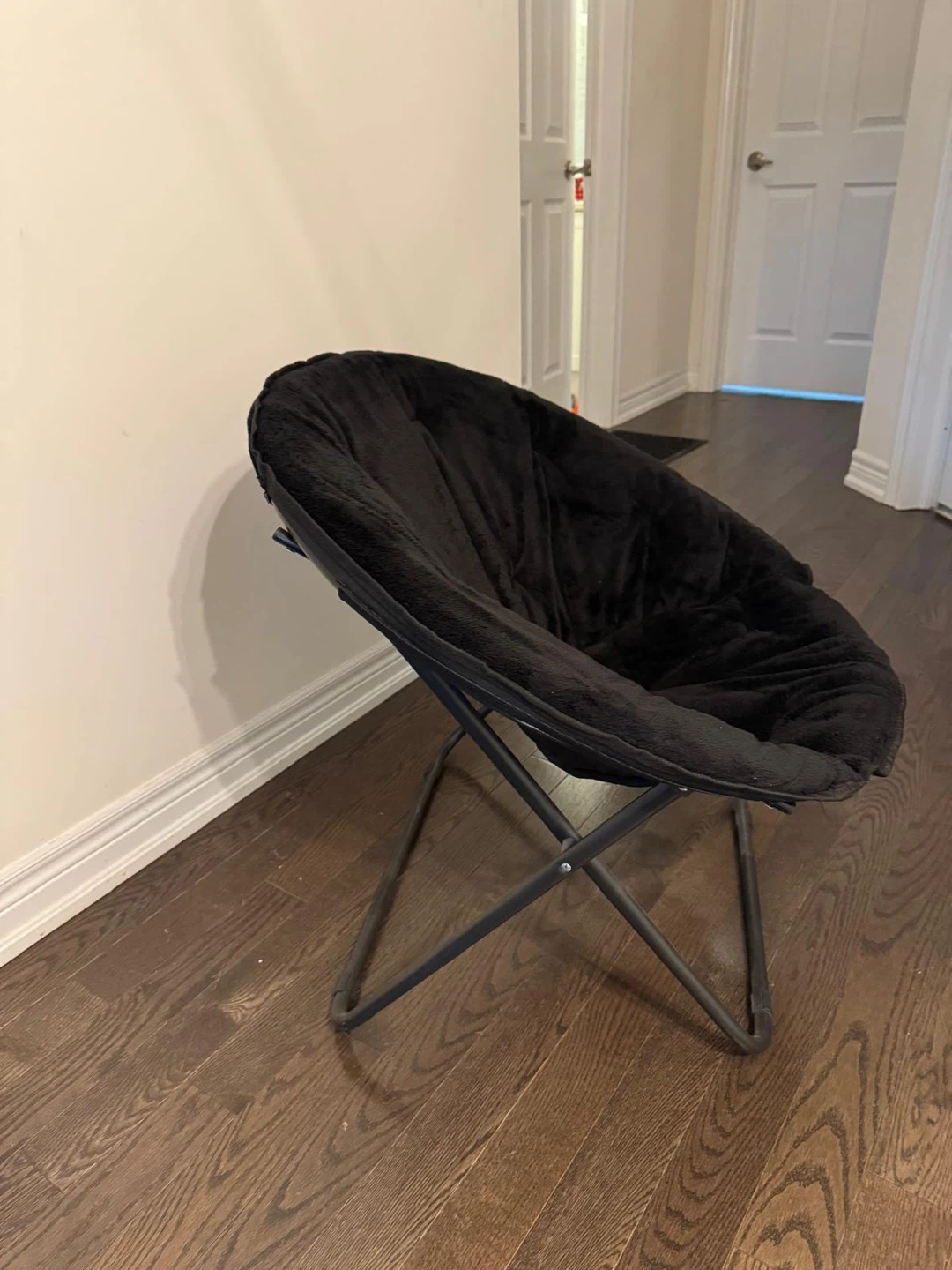 Black Plush Moon Chairs (Set of 2) - photo 2