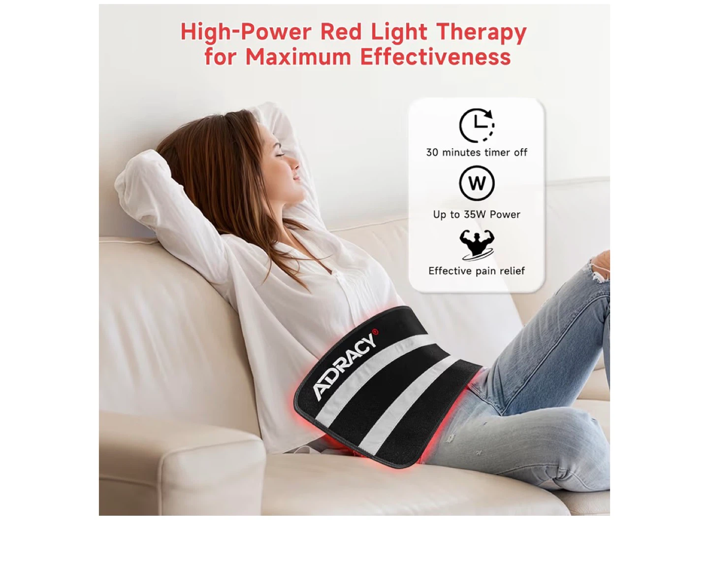 Brand New  Red Light Therapy Pad 24" x 12" - photo 3