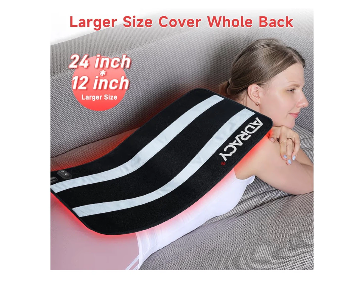 Brand New  Red Light Therapy Pad 24" x 12" - photo 2