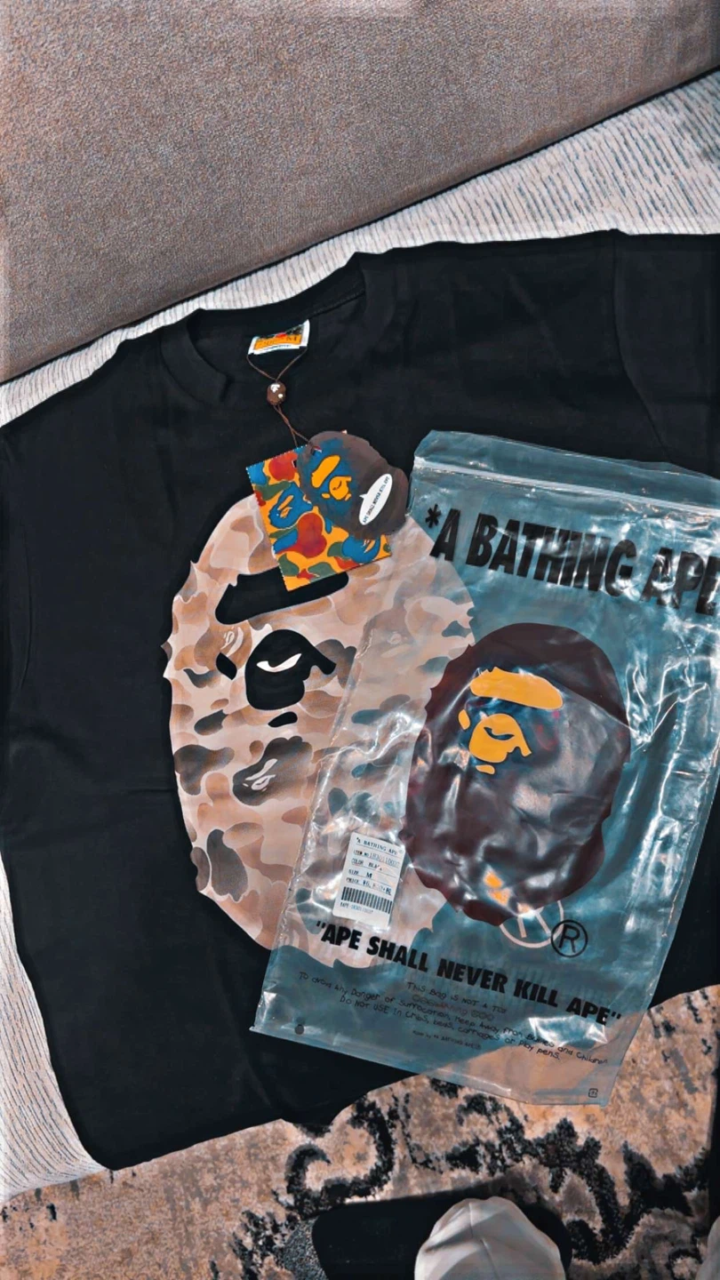 A Bathing Ape (BAPE) Camo Head T-Shirt