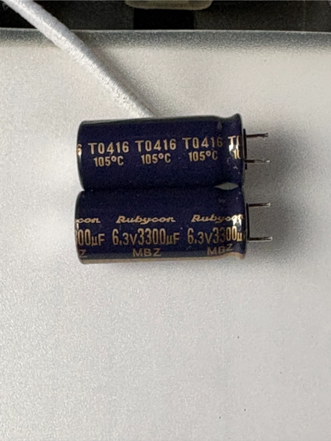 Rubycon 6.3V 3300µF Capacitors (20 pcs)