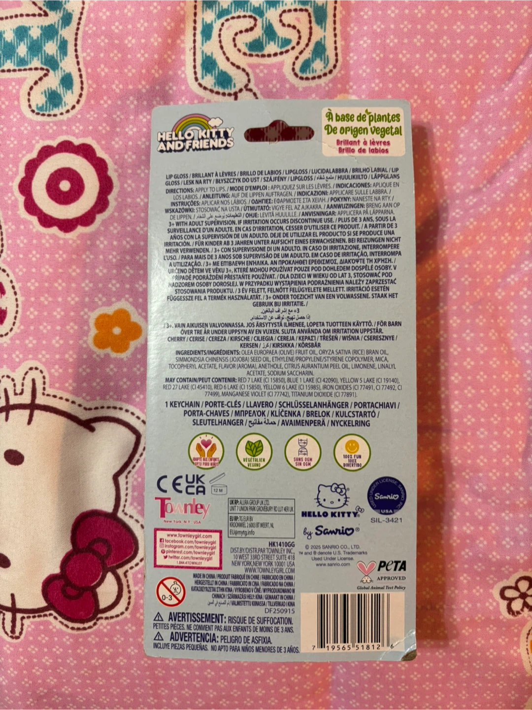 Hello Kitty Keychain with Flavoured Lip Gloss - photo 2