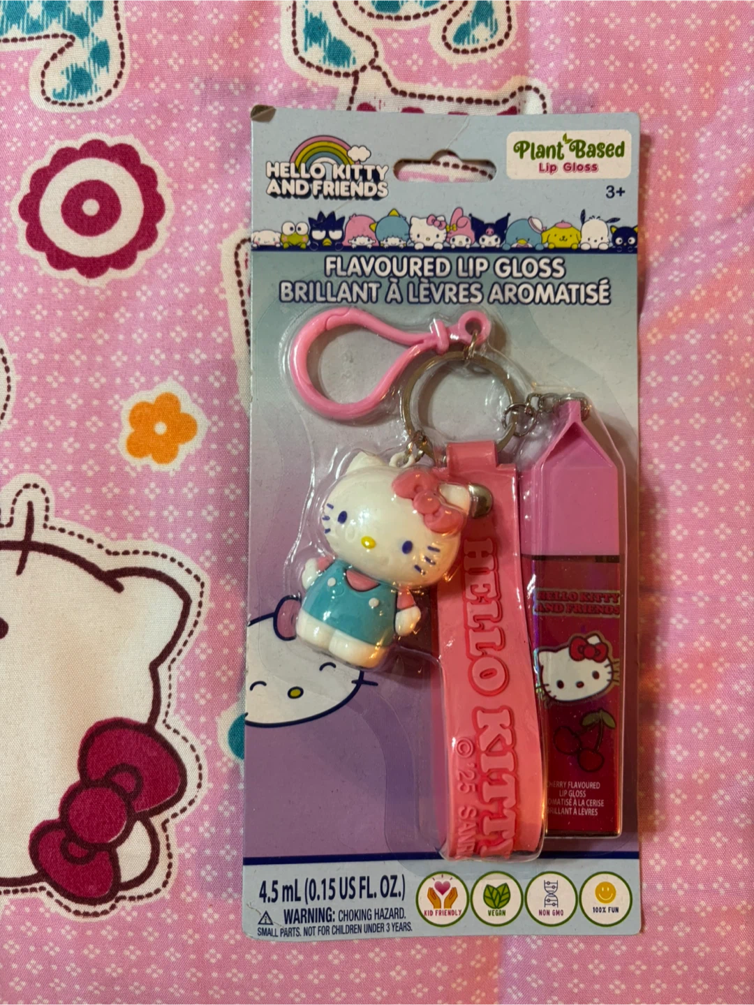 Hello Kitty Keychain with Flavoured Lip Gloss