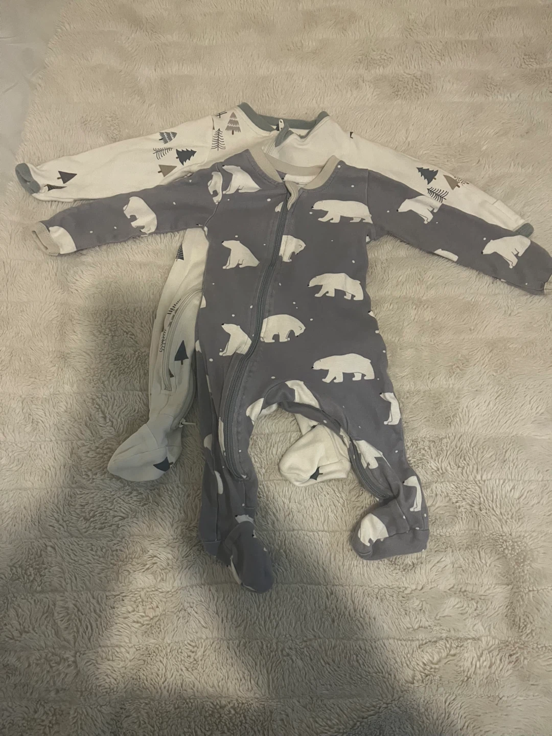 ZippyJamz Baby Footed Sleepers (size 0-3M)