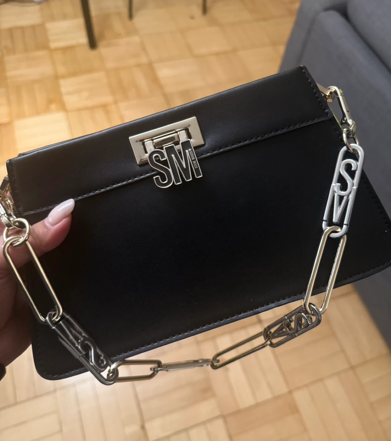 Steve Madden BSOREN BLACK Handbag Purse - photo 3