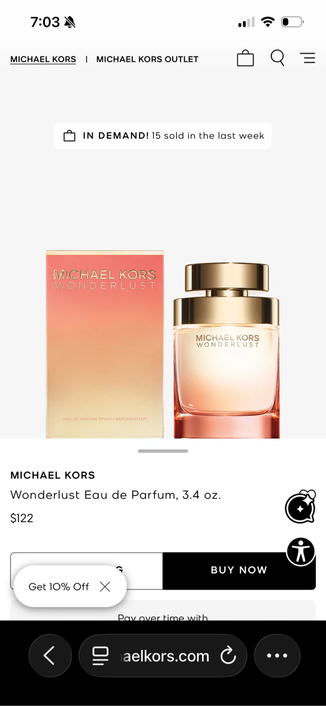 Michael Kors Wonderlust Eau de Parfum Spray, 3.4 oz - photo 2