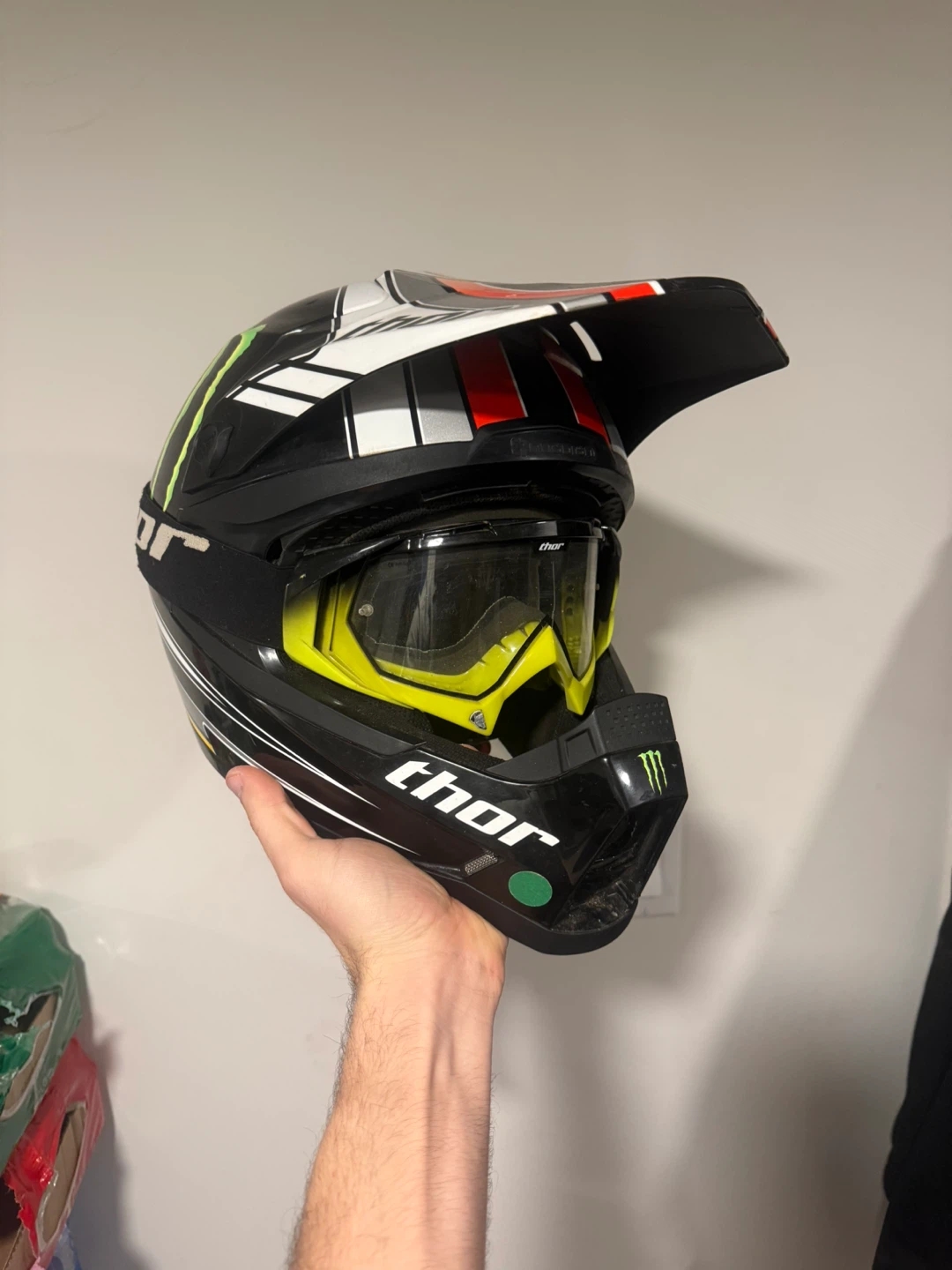 Thor Motocross Helmet with Goggles