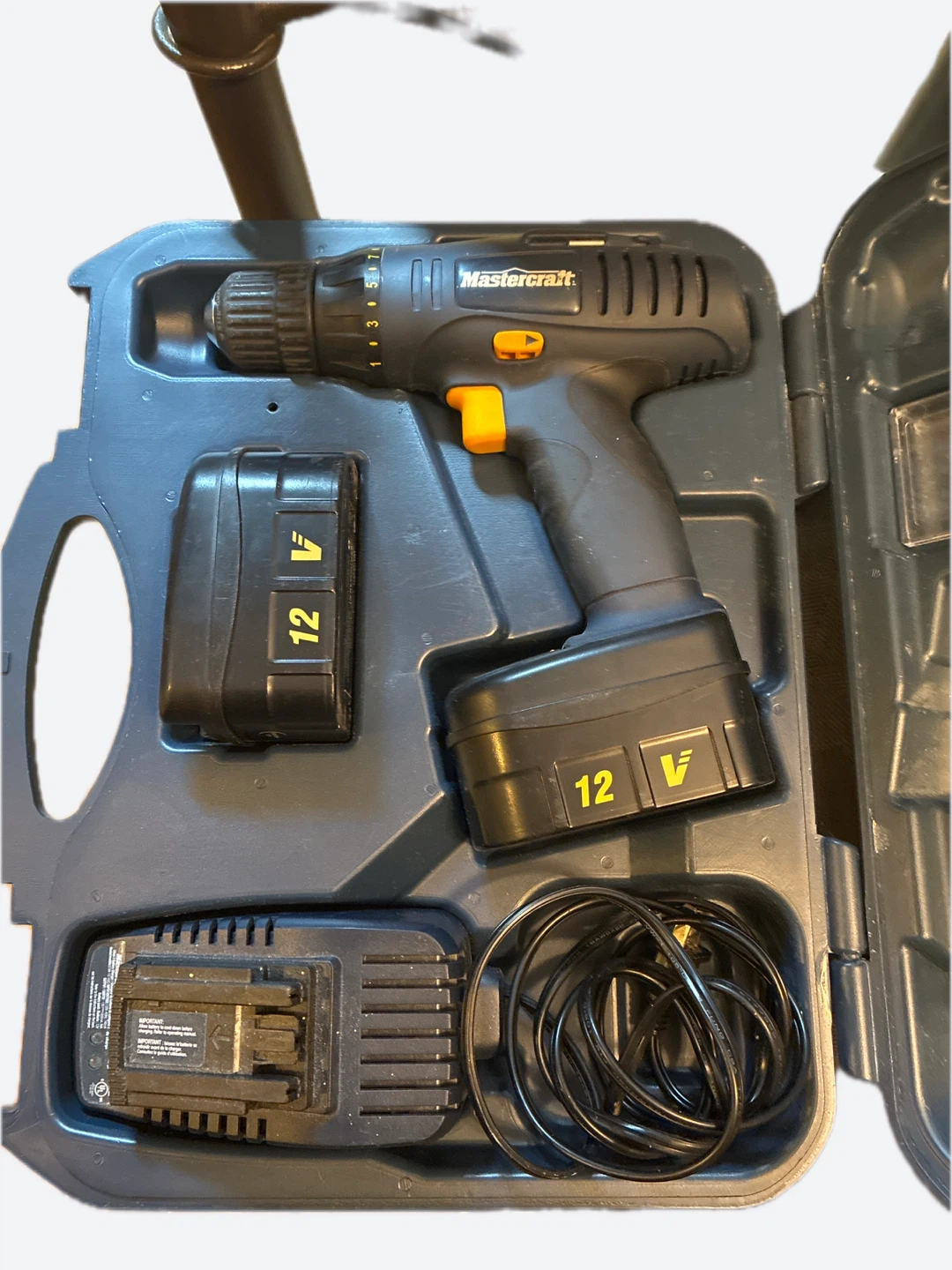 Mastercraft 12V Cordless Drill with Case and Accessories - photo 3