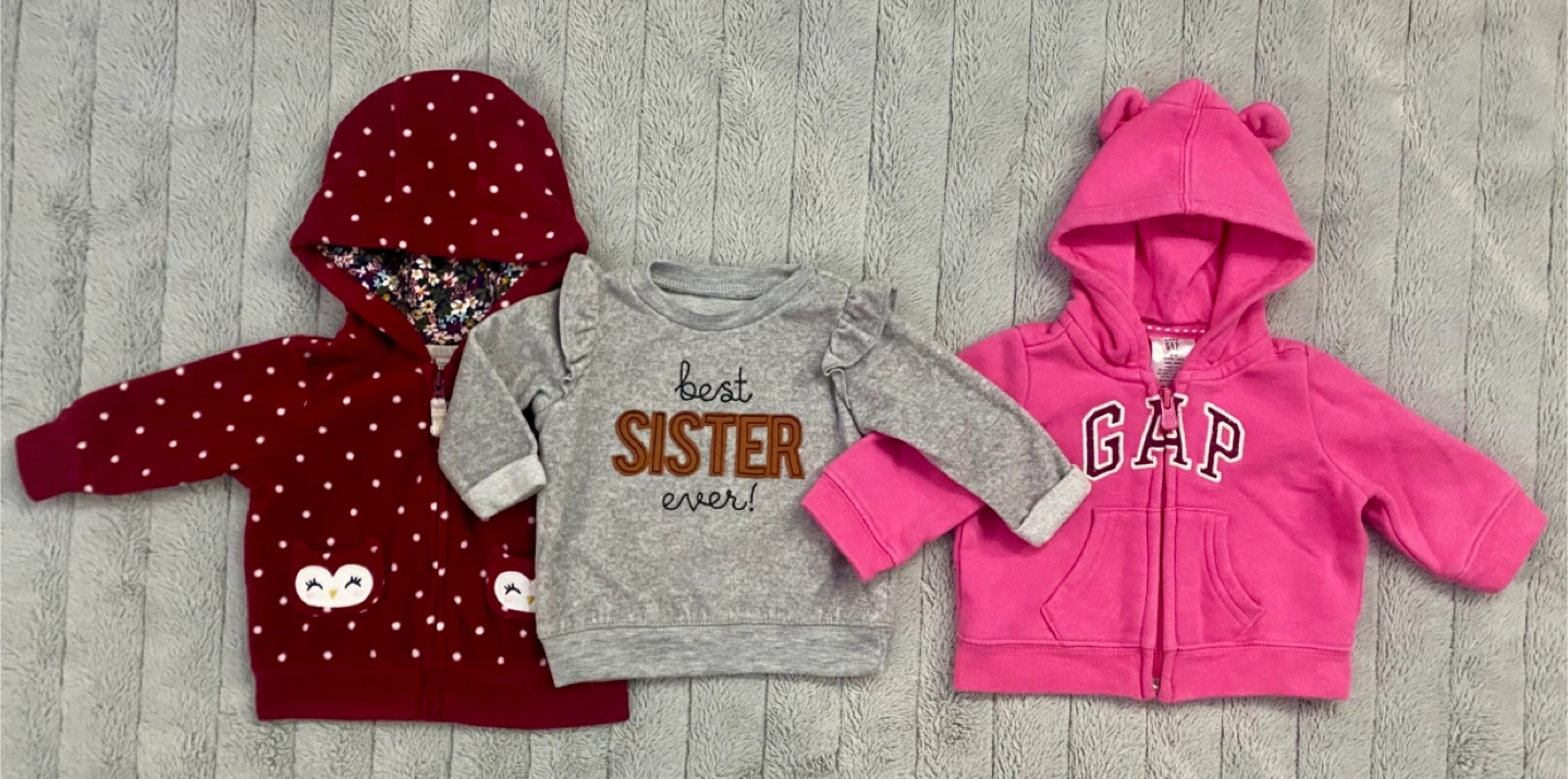 0-3 month girls sweaters