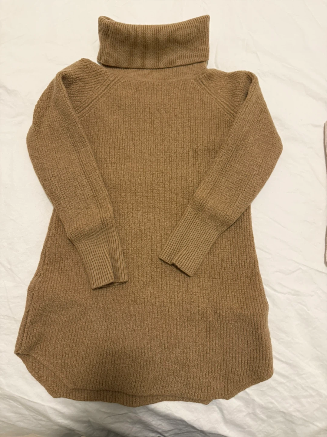 Wilfred Free Tan Turtleneck Sweater Dress Size M - photo 3