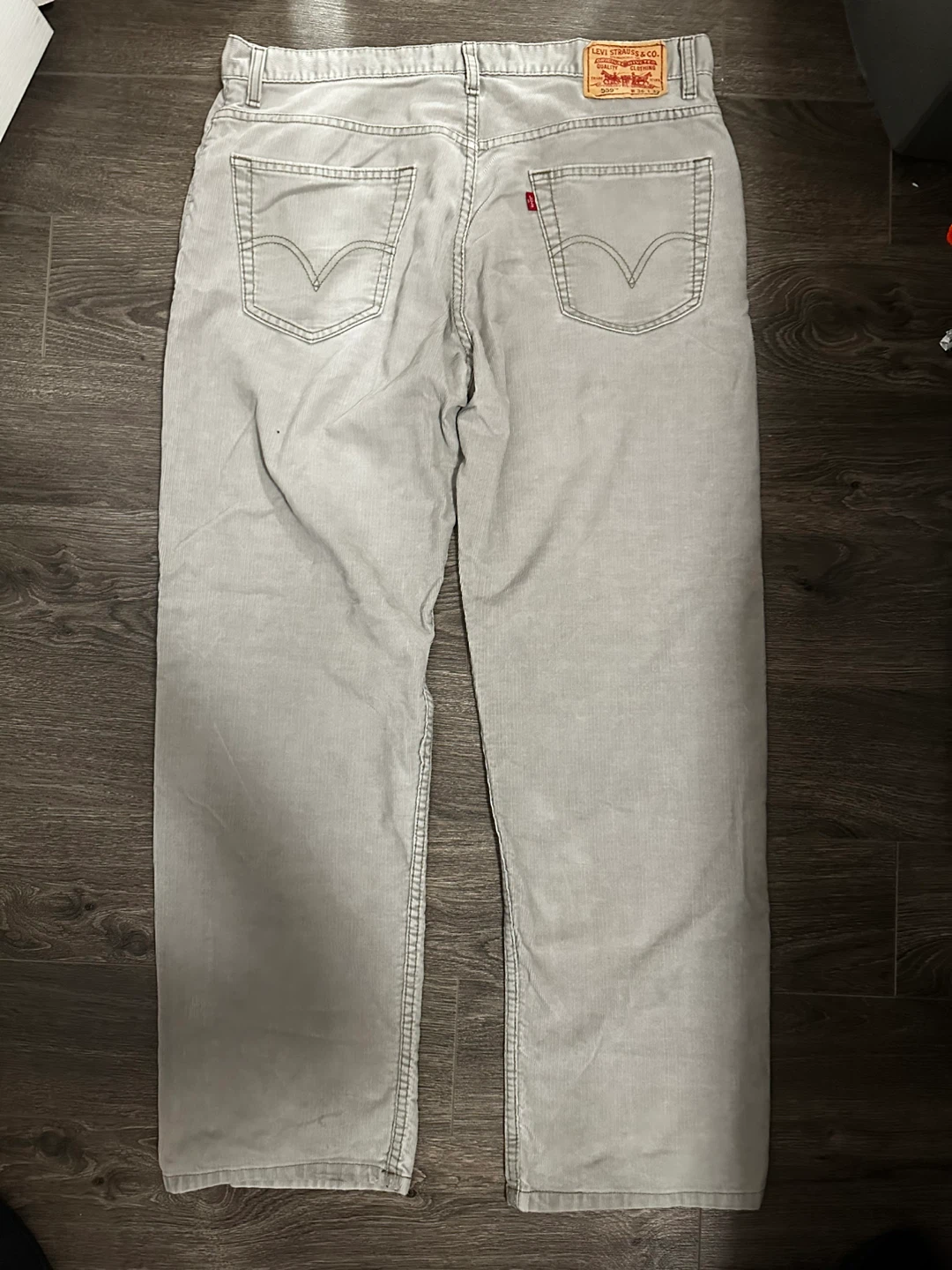 Levi's 559 Relaxed Straight Corduroy Pants Grey - photo 3