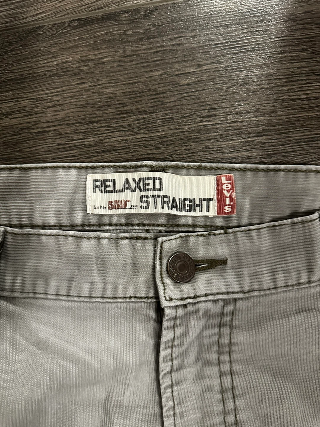 Levi's 559 Relaxed Straight Corduroy Pants Grey - photo 2