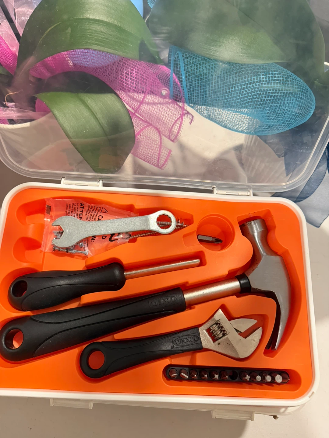 IKEA Tool Kit with Screws and Wall Anchors