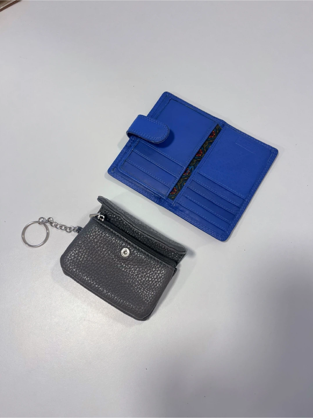 Blue Bifold Wallet and Grey Coin Purse Set - photo 2