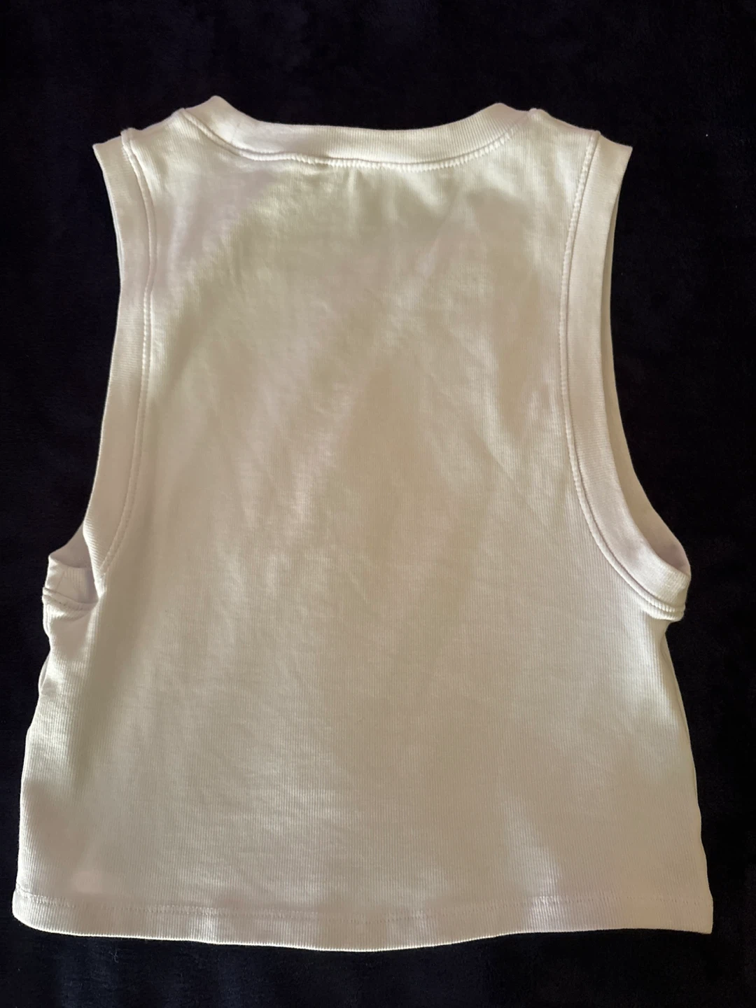 ZARA White Cropped Tank Top - Size L - photo 2