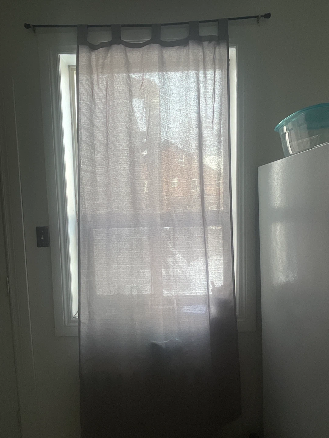 Sheer Grey Curtain Panels - Set of 2