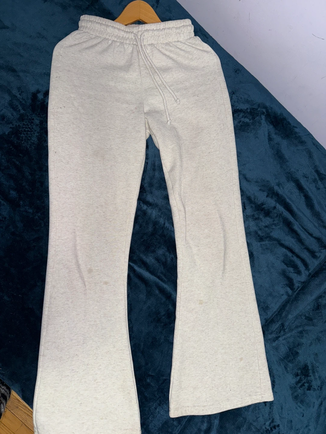 Light Grey Bell Bottom Sweatpants