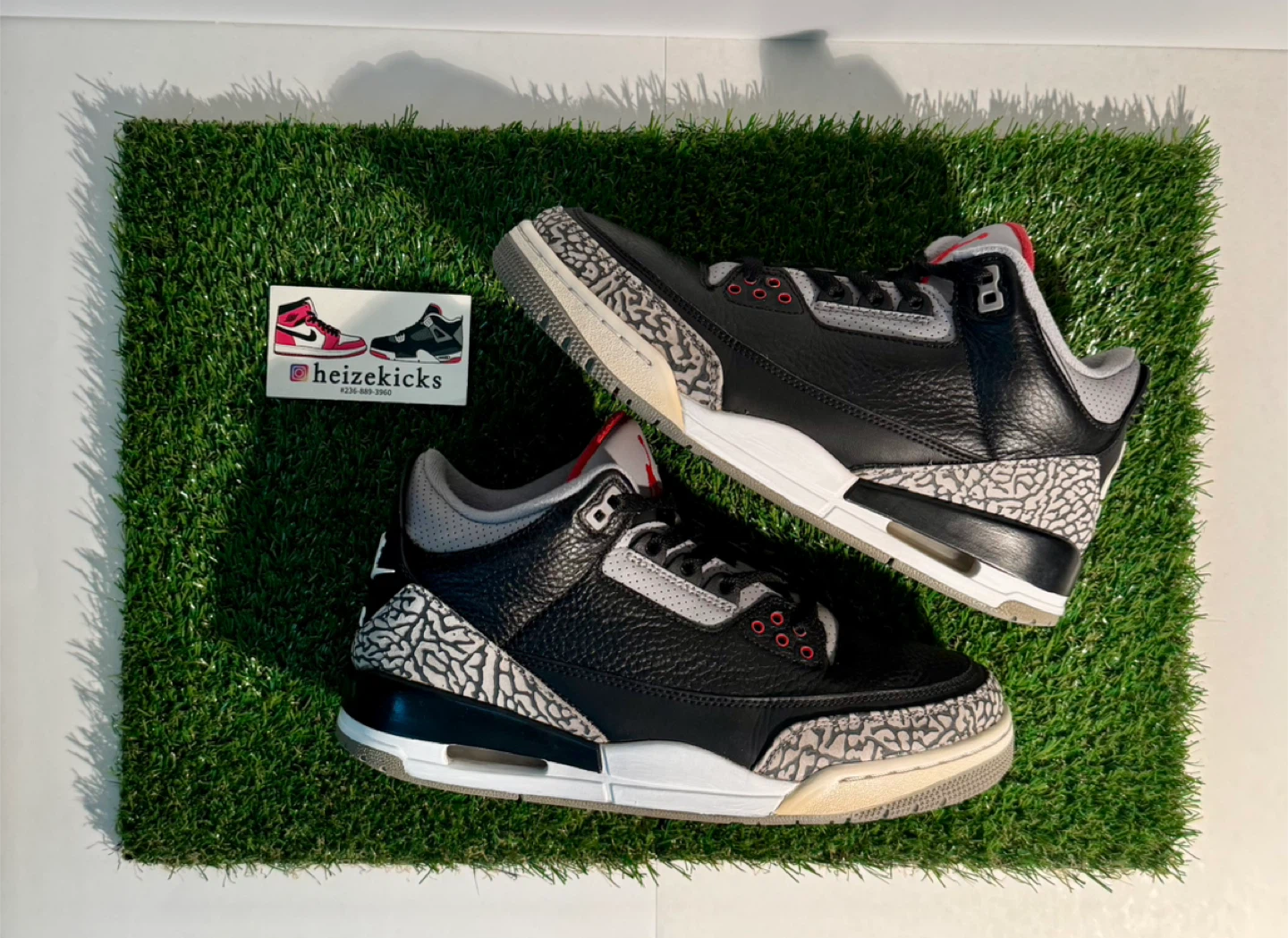 Jordan 3 Black Cement size 8.5