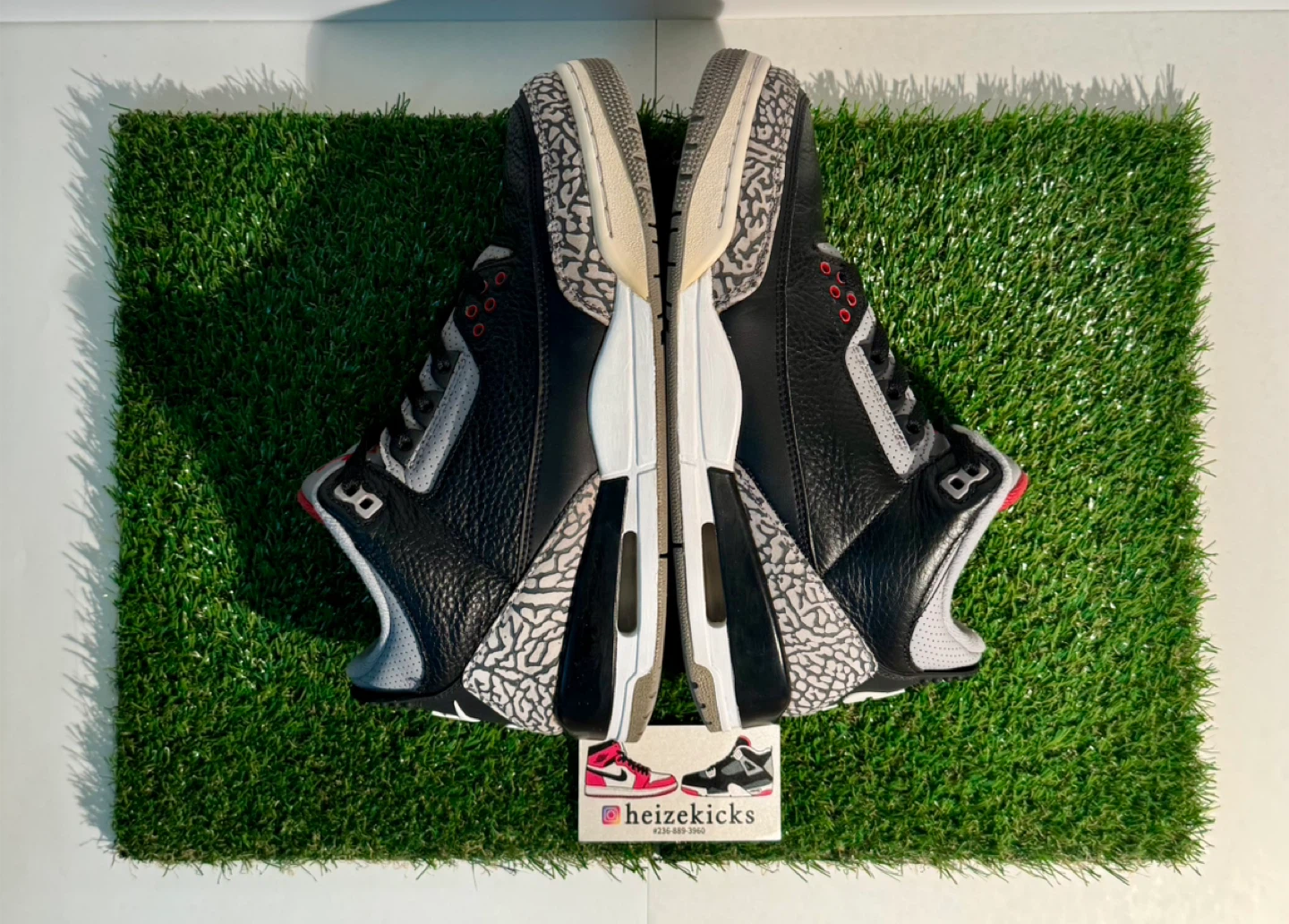 Jordan 3 Black Cement size 8.5 - photo 5
