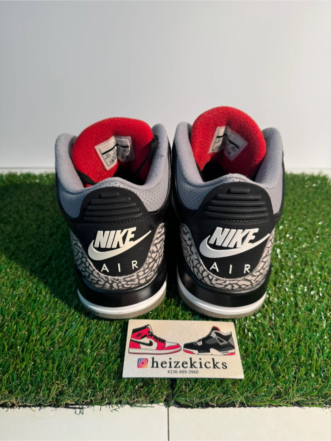 Jordan 3 Black Cement size 8.5 - photo 3