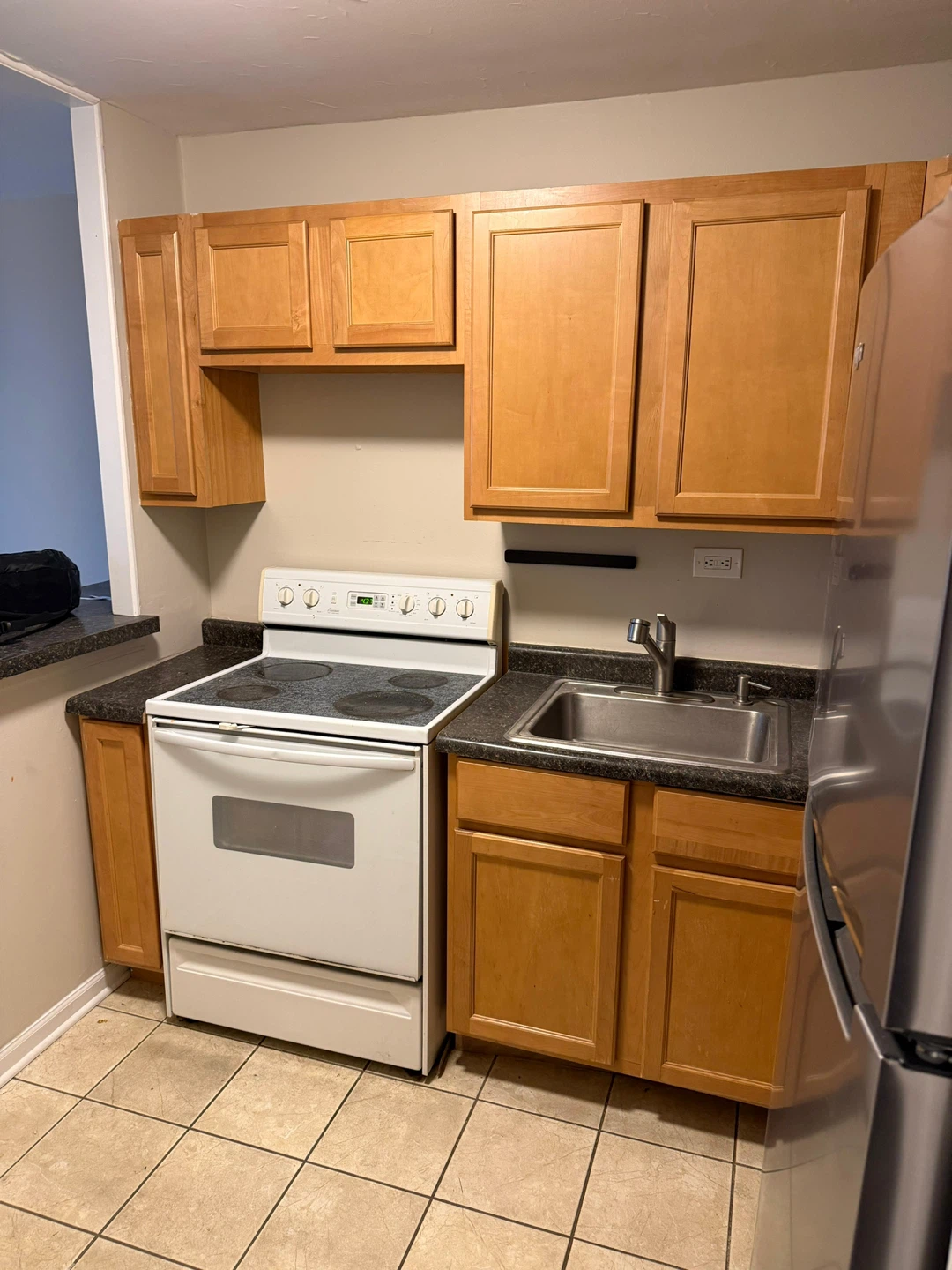 Kitchen Cabinets and Countertop with Sink