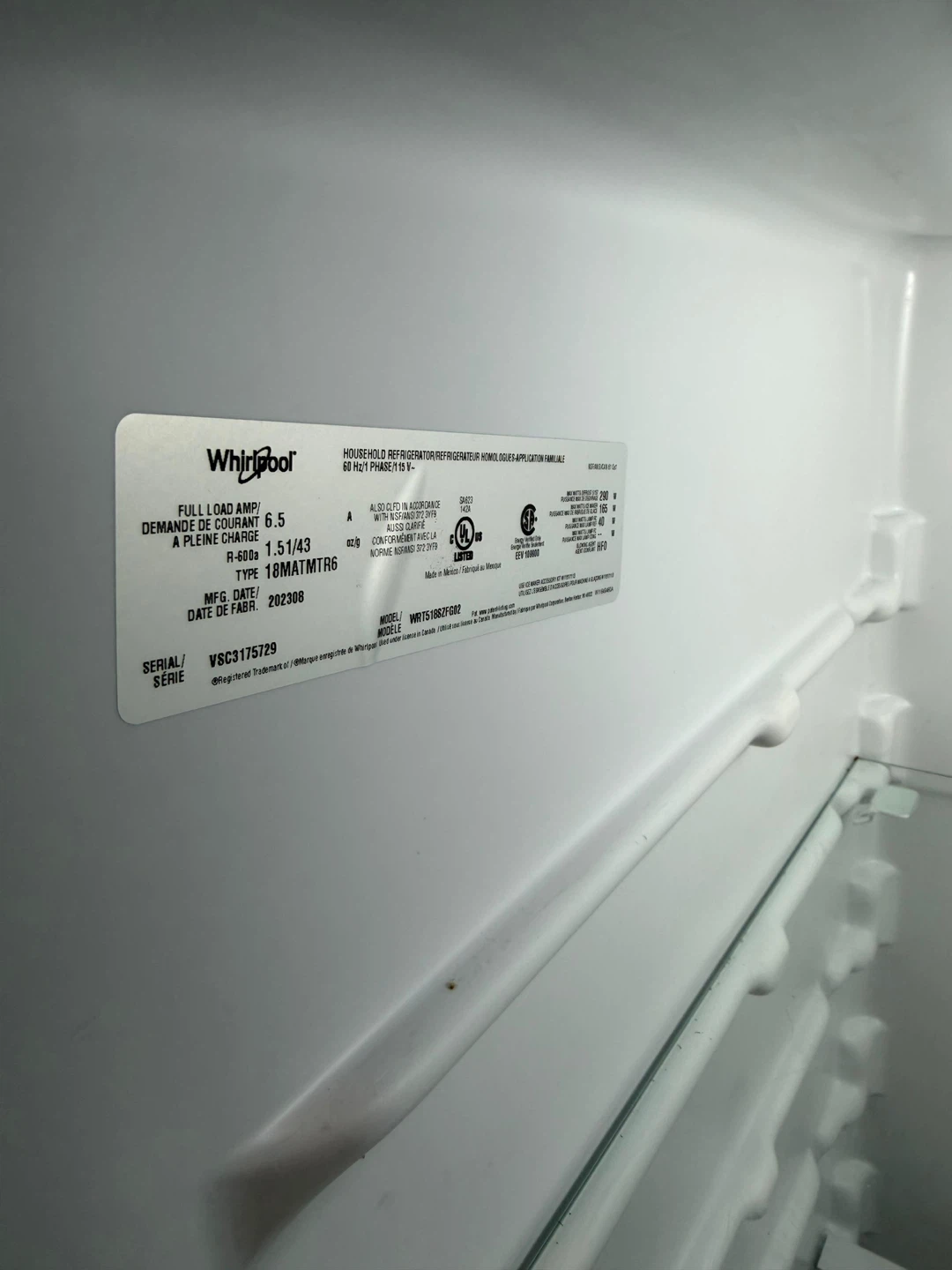 Whirlpool Refrigerator - photo 3