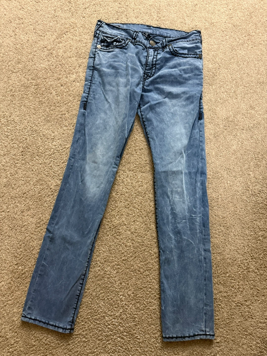True Religion Blue Wash Jeans